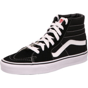 Vans SK 8 HI hoher Schuh schwarz mit weißem Vans Streifen