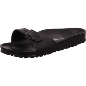 Birkenstock Madrid Material komplett EVA eine Schnalle mit schwarzer Öse und schwarzem Fußbett