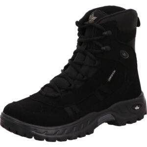 Lico Wanderschuh schwarz mit schwarzer Sohle