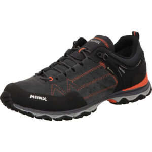 Meindl Wanderhalbschuh Ontario GTX mit Goretex Farbe grau orange schwarz
