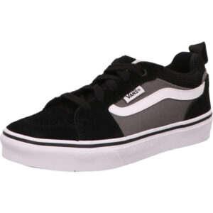 Vans Kinderschuh schwarz grau mit weißem Vans streifen