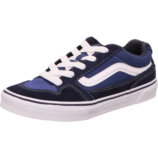 Vans Caldrone Kinder Halbschuh blau mit weißem Vans Streifen