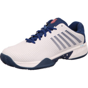 K-Swiss Sportschuh weiß blau kombi mit weiß blauer Sohle