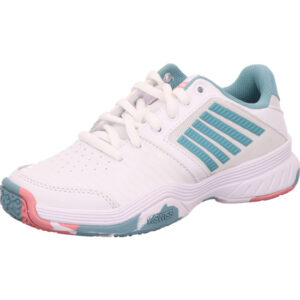 K-Swiss Sportschuh rosé Streifen mit blau rosa weißer Sohle