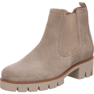Gabor Stiefelette Damen beige mit beiger Sohle