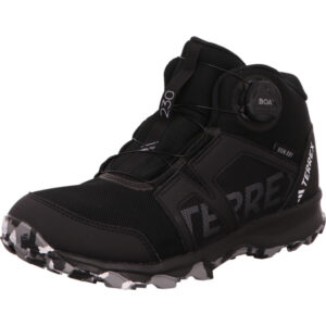 Adidas Terrex Boa Mid Kinder Terkkingschuh schwarz mit gesprengelder Sohle