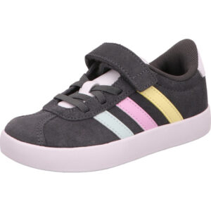 Adidas VL Court 3.0 Kindersneaker grau mit türkis