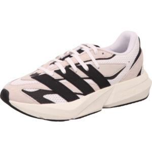 Adidas Lightstride Herren Sneaker weiß beige mit schwarzen Streifen und heller Sohle