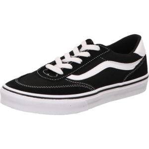 vans kiderschuhe schwarz schnürer brooklyn ls leder canvas