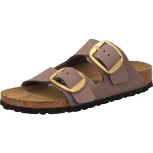 Birkenstock Arizona Big Buckle zwei große Dornchnallen lila Nubukleder