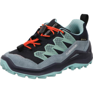 Lowa Kinderwanderschuh Maaddox Pro GTX Halbschuh Farbe hellblau türkis mit dunkler Sohle
