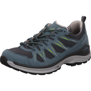 Lowa Innox Evo II Herren Wanderhalbschuh mit leder und Mesh Farbe petrol mit grauer Sohle