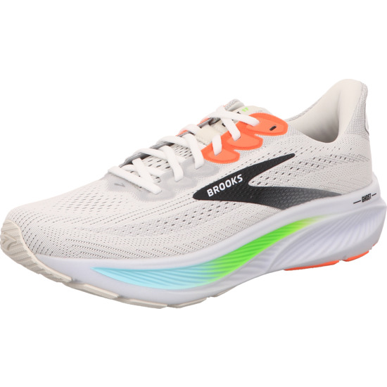 Brooks Herren Laufschuh Ghost 17 weiß / pink / grün
